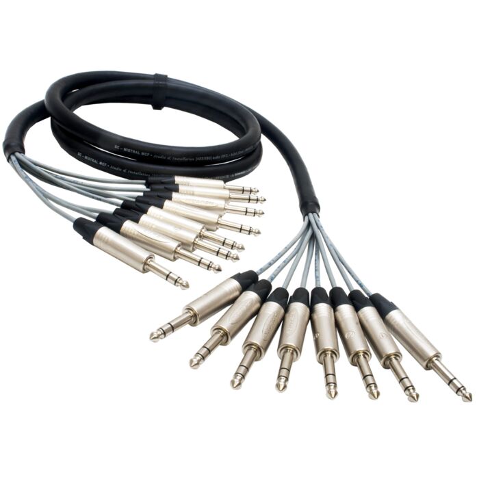 Sommer Mistral 8 way Multicore Loom Stage Snake. Balanced TRS Jack TRS