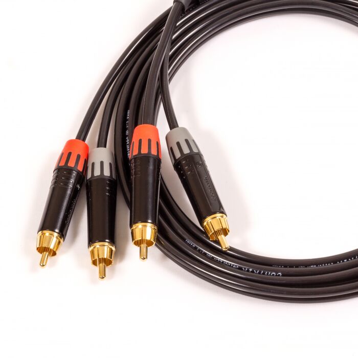 Stereo RCA Interconnect Cable. Left & Right Pair. Phono. Cinche Lead