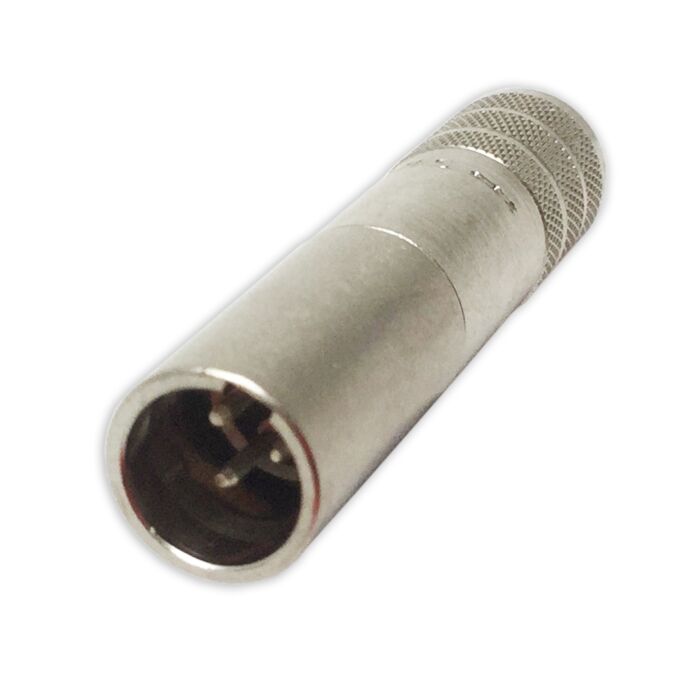 Switchcraft Tini Q-G® 3 Pin TA3MSH Male Mini XLR Connector. Steel Body