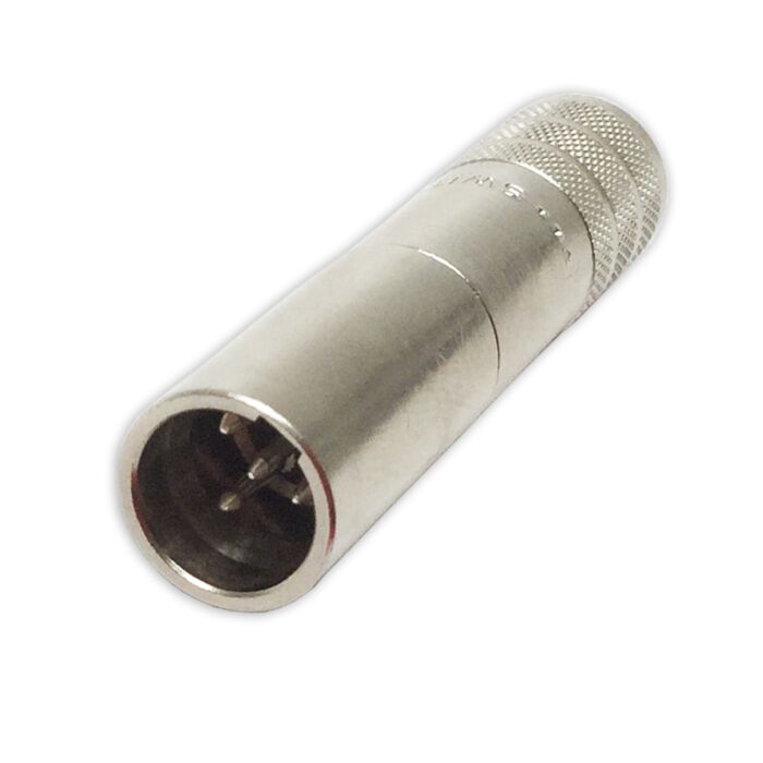 Switchcraft Tini Q-G® 4 Pin TA4MSH Male Mini XLR Connector. Steel Body
