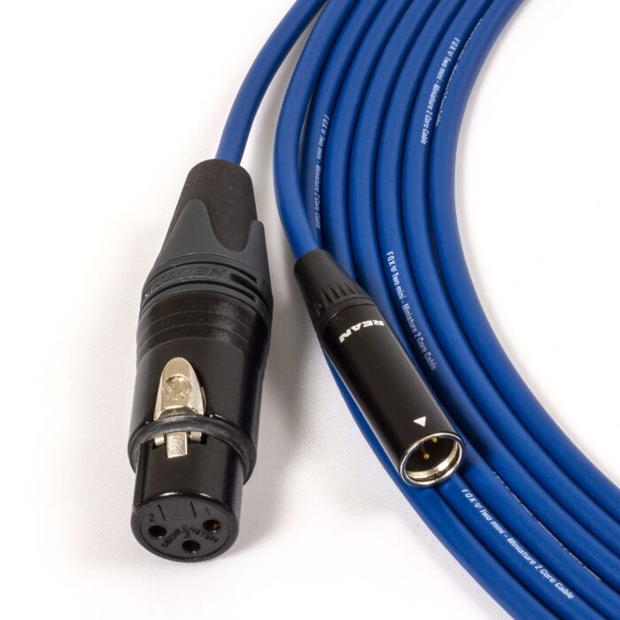 Câble Micro Mini XLR Femelle Vers XLR Mâle 3 Broches - 1,5 M - Professionnel - Cuivre OFC - 5