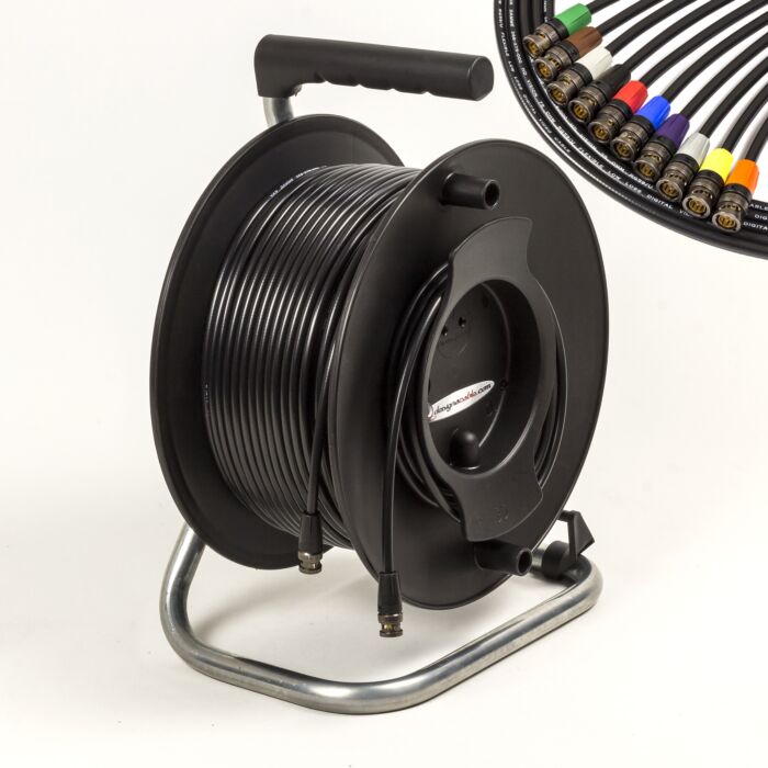 Van Damme 1080i HD-SDI 1.5G Flexible Video Coax Cable Reel. Neutrik BNC