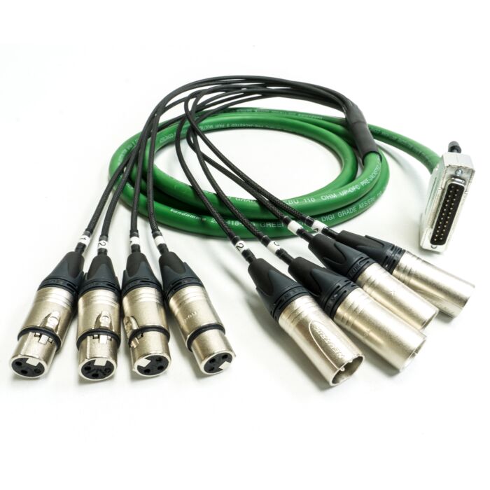 Van Damme Digi AES 110ohm Dsub To XLRs. 8in 8out. Neutrik. Tascam & Yamaha