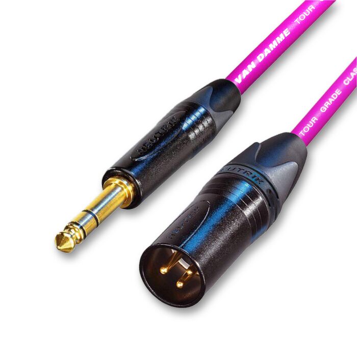 人気 Van Damme Balanced Lead - Neutrik Gold Male XLR to Jack オーディオアクセサリー