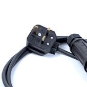 13a UK Plug to 2x C13 IEC PowerCon Socket, Professional AC Y Splitter Cable,