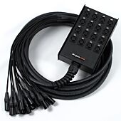 16 Way Stage Box Neutrik XLRs Van Damme Black Series Snake Cable Loom