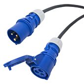 16 amp 3x2.5mm H07rn-f Tough Rubber Hook up Lead. Extension Cable. 240v PCE Shark Ceeform