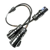 16amp Y Splitter Cable. 1x 16amp Plug to 2x 16amp Sockets. PCE TITANEX H07RN-F Cable