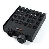 24 Way Dual VDM Stage Box Neutrik XLRs Wall Box Snake Cable Loom
