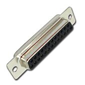 Standard Density. Machined 25 Pin D SUB Connector. High Quality Female Solder Type Pins