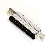 Standard Density. 25 Pin D SUB Connector. Male Stamped Solder Type Pins