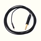3m Sennheiser  Audio Technica 2.5mm Locking Heaphone Cable MINI JACK TO NP3X-B BELDEN BLACK SQ