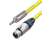 Female XLR to Stereo Mini Jack lead Black