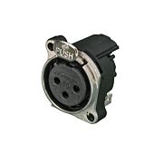 Neutrik NC3FBH1-0. B Series XLR. Female socket