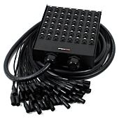 48 Way Stage Box Neutrik XLRs Van Damme Black Series Snake Cable Loom