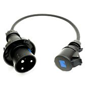 63amp to 32amp Black Events CEEform Commando Power ADAPTER (3x6mm)
