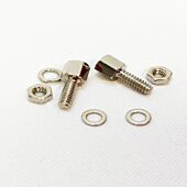 8mm Sub D Female Screw Locks with Hex head. PAIR (x2)