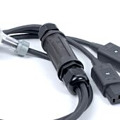 AU Plug to 2x C13 IEC Sockets, Professional AC Y Splitter Cable,