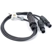 AU Plug to2x True1 PowerCon Sockets, Professional AC Y Splitter Cable,