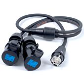 Euro Plug to 16a PCE Socket, Professional AC Y Splitter Cable,
