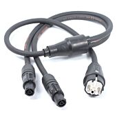 Euro Plug to 2x True1 PowerCon, Professional AC Y Splitter Cable,