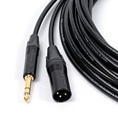 GRIMM TPR Cable. TRS to XLR Neutrik Cables. Pro Studio and HiFi Balanced Microphone Lead.