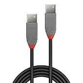 Lindy Type A to Type A 2.0 USB Cable - Anthra Line