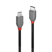 Lindy Type C to Micro-B USB 2.0 Cable - Anthra Line