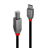 Lindy Type C to Type B USB 2.0 Cable - Anthra Line
