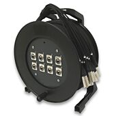 Male to Female XLR Stage Snake on Reel. Schill Drum, Sommer Cable, Neutrik