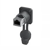 Neutrik NE8FDPS-TOP etherCON Chassis. Airtight TOP RJ45 feedthrough adapter IP65/67 UV-resistant