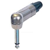 Neutrik NP2RX Silver Quarter Mono Jack Angled Plug Connector