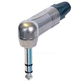 Neutrik NP3RX Silver Quarter TRS Angled Jack Plug Connector