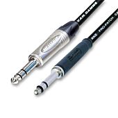 Neutrik 4.4mm TT Bantam Jack to TRS Patch Leads. Van Damme Cables.