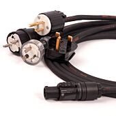 Neutrik True 1 Powercon Female to Mains Plug Link Lead. Tough H07RN-F NAC3FX-W. UK. USA. EU. AUS Plugs.