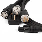 Neutrik True 1 Powercon Female to Mains Plug Link Lead. Tough H07RN-F NAC3FX-W. UK. USA. EU. AUS Plugs.