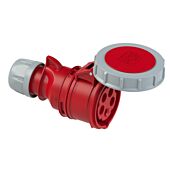PCE 16A 3P+N+E 400V. 3 Phase. Red Cable Mount Female Socket. IP67 (2152-6)