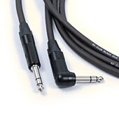 Pro Stereo Instrument Guitar Cable, Straight to Right Angle Jack