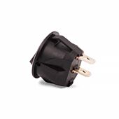 Round Rocker Switch - 240v AC SPST 10a