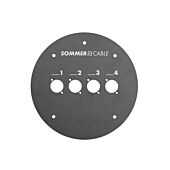 Schill Rund04 d-type plate. 1 Cut out Metal plate for GT310. 