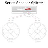 Speaker Splitter Cable with Serial Or Parallel Wiring