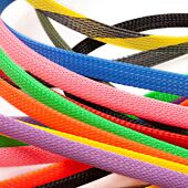 Techflex 12.7mm Flexo PET. PTN0.5. Coloured Expandable Braided Sleeve - Sold by the Meter