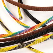 Techflex 9.5mm Flexo PET. PTN0.38. Coloured Expandable Braided Sleeve - Sold by the Meter