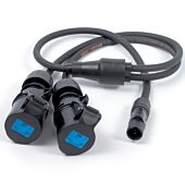 True1 PowerCon to 2x 16a PCE, Professional AC Y Splitter Cable,