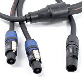 True1 PowerCon to 2x PowerCon, Professional AC Y Splitter Cable,