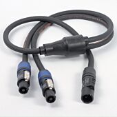 True1 PowerCon to 2x PowerCon, Professional AC Y Splitter Cable,