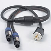 US Plug Nema to x2 PowerCon, Professional AC Y Splitter Cable,
