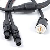US Plug Nema to True1 PowerCon, Professional AC Y Splitter Cable,