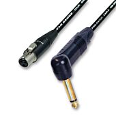 AKG WMS40. PT40. PT400. X-Wire 905 & Samson Bodypack Wireless System Lead. Gold Right Angled Jack.