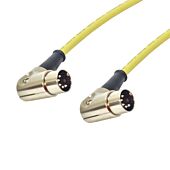 Angled 5 Pin Din Midi Lead. Pedal Board Cord, Keyboard, Synth, Foot Switch Cable